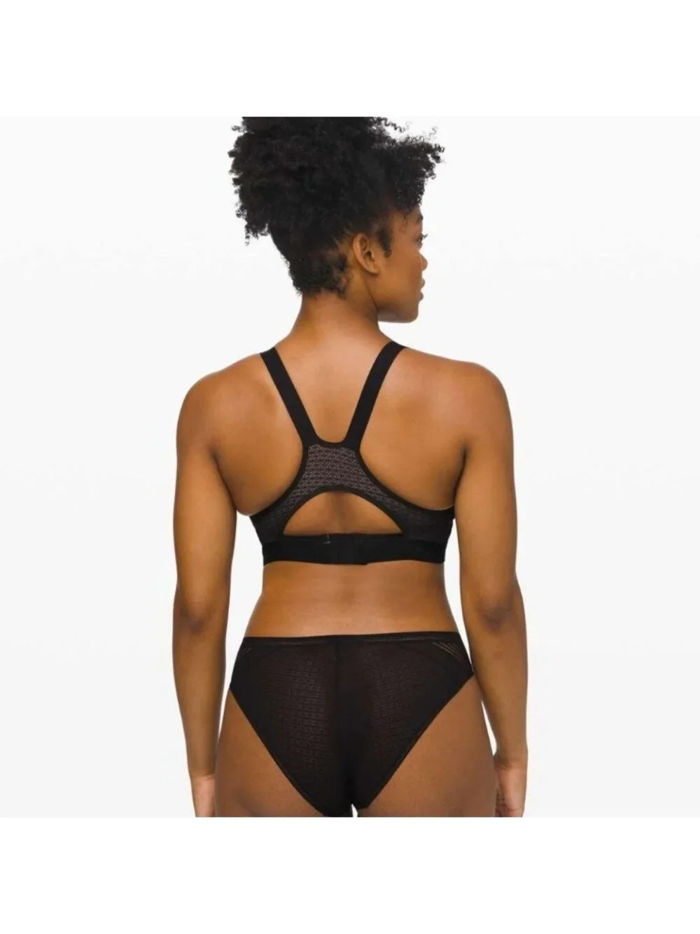 Lululemon Awake to Lace Bra Black / Barely Beige